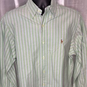 Ralph Lauren Classic Fit Pony Striped
Button Down Long Sleeve Men’s 16 32/33